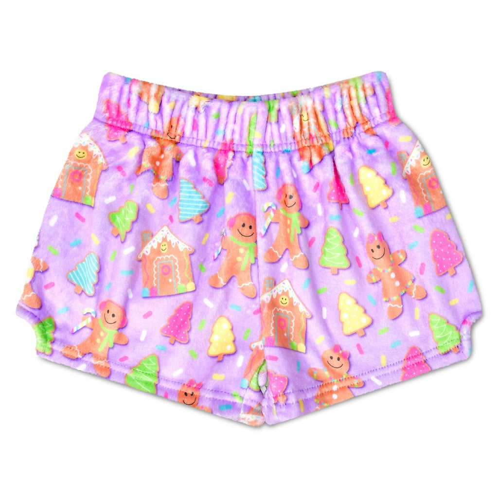 Joyful Gingerbread Plush Shorts