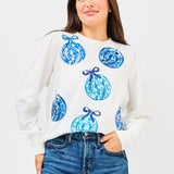 Kelly Blue Ornaments Sweatshirt