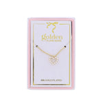 Kids 18K Plated Necklace - Pearl Heart