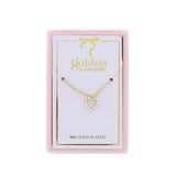 Kids 18K Plated Necklace - Pearl Heart