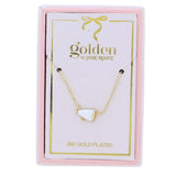 Kids 18K Plated Necklace - White Megaphone