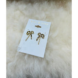 Kiki & Livy - Gold Bow Studs with Teeny Pearls