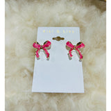 Kiki & Livy - Hot Pink Bow Studs