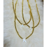 Kiki & Livy Pearl Letter Necklace - 14"