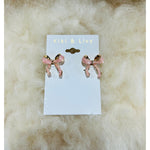 Kiki & Livy - Pink Bow Studs