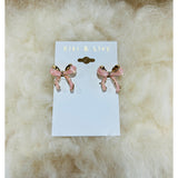 Kiki & Livy - Pink Bow Studs