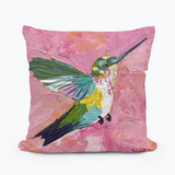 Kristie's Hummingbird Square Pillow - 18x18