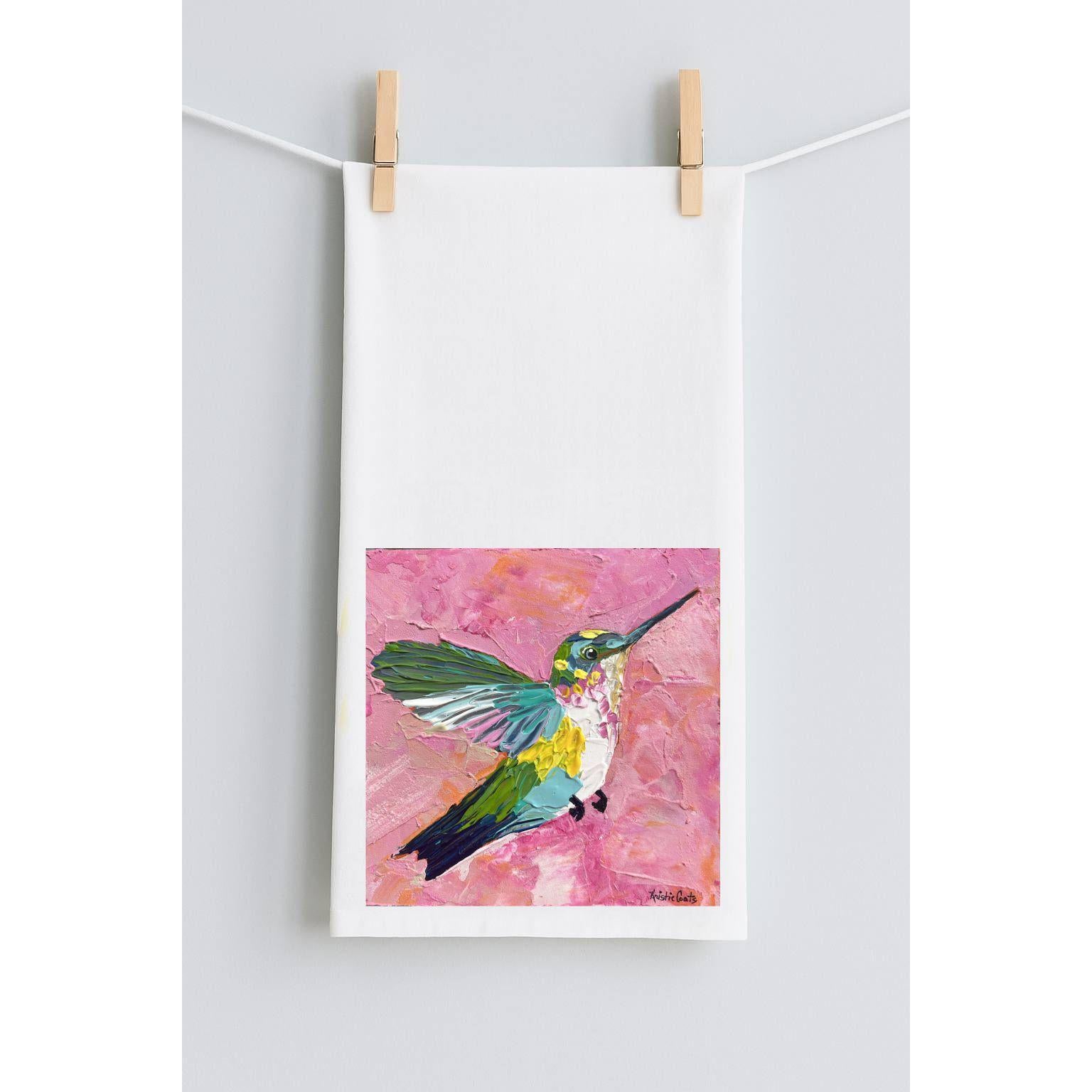 Kristie's Hummingbird Tea Towel