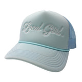 LG Moon Foam Trucker Hat - Baby Blue