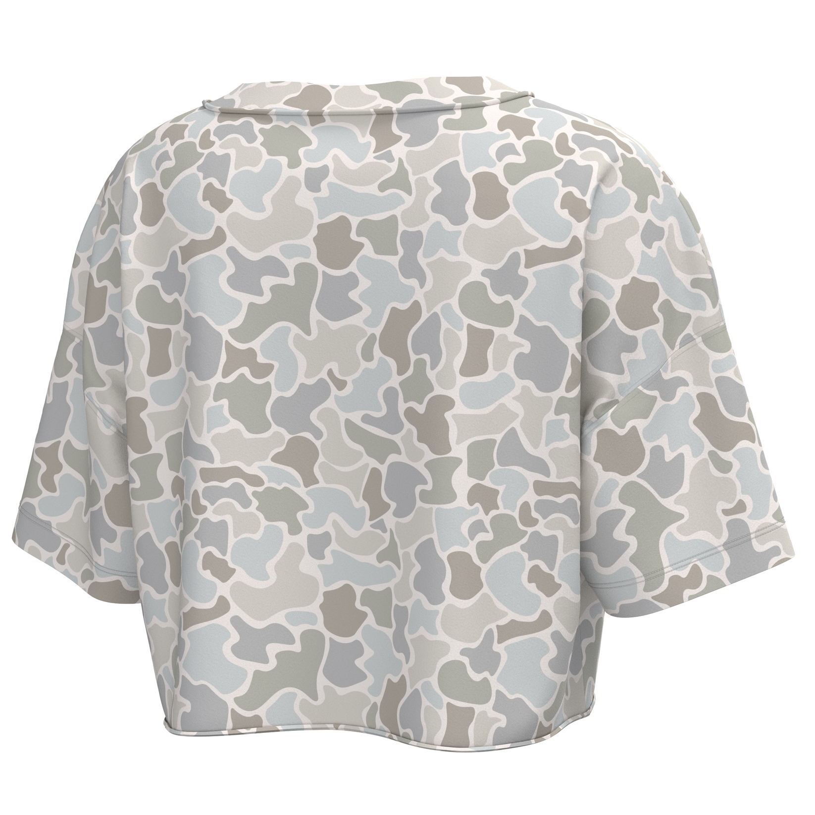 LG Boxy Crop Tee - Forest Camo Saltwater
