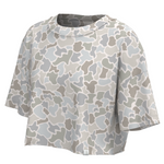 LG Boxy Crop Tee - Forest Camo Saltwater
