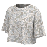 LG Boxy Crop Tee - Forest Camo Saltwater