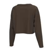 LG Boxy Cropped Tee Long Sleeve - Espresso