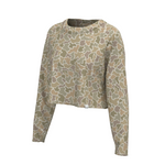 LG Boxy Cropped Tee Long Sleeve - Forest Camo Desert