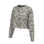 LG Boxy Cropped Tee Long Sleeve - Forest Camo Flora