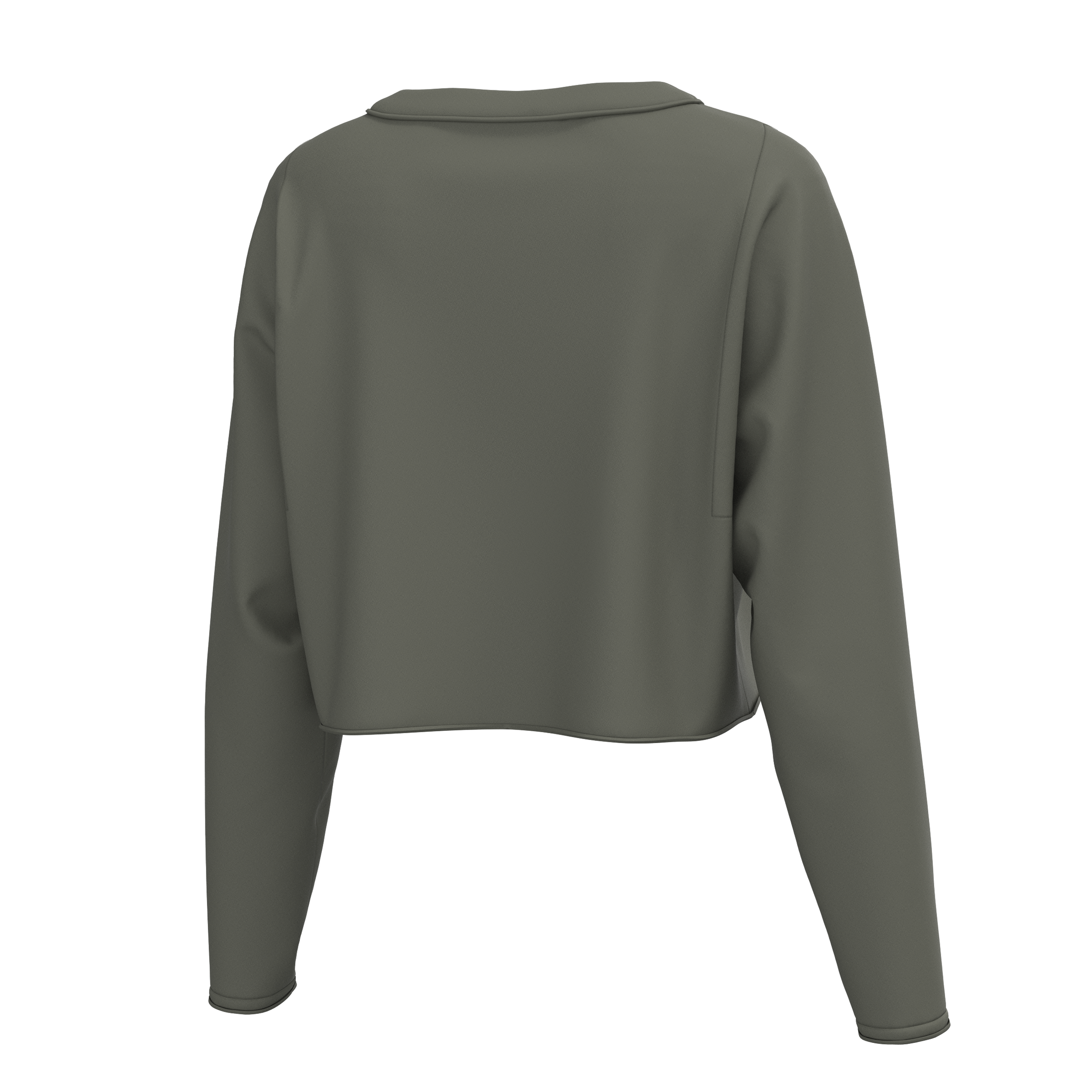 LG Boxy Cropped Tee Long Sleeve - Olive