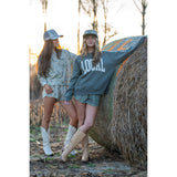 LG Crescent Crew - Olive Polka Dot