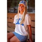 LG Graphic Cropped Tee - Collegiate
