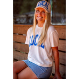 LG Graphic Cropped Tee - Collegiate
