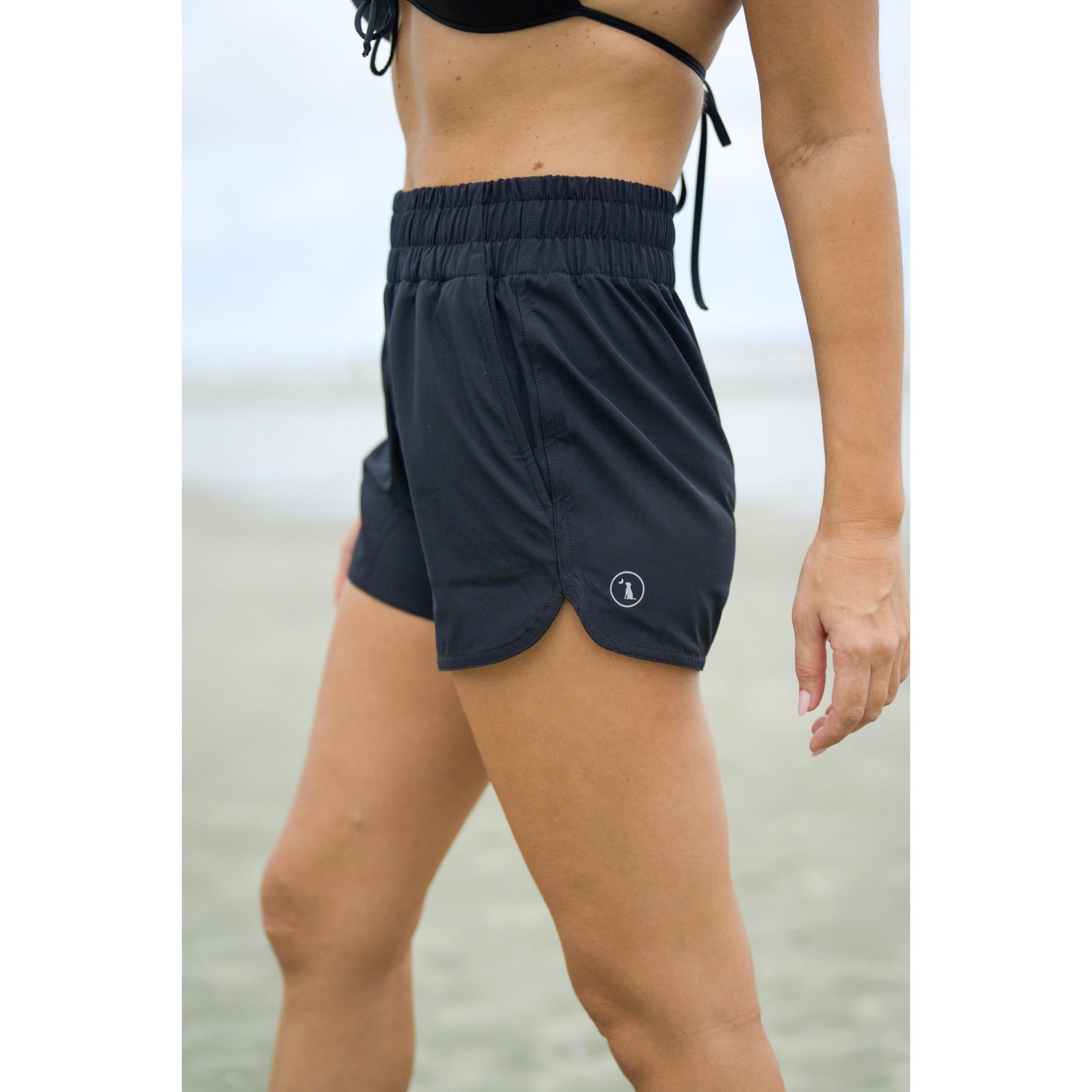 LG High Waisted Volley Shorts - Black