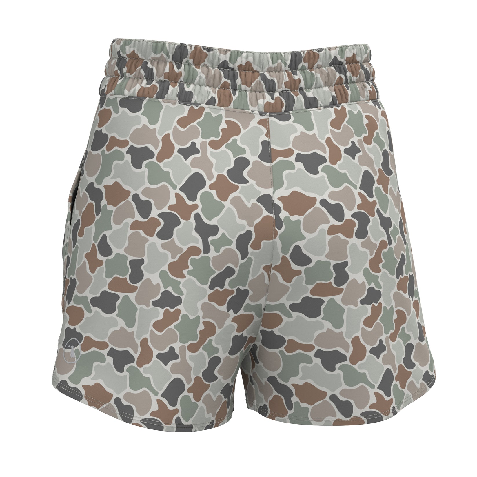 LG High Waisted Volley Shorts - Forest Camo Flora
