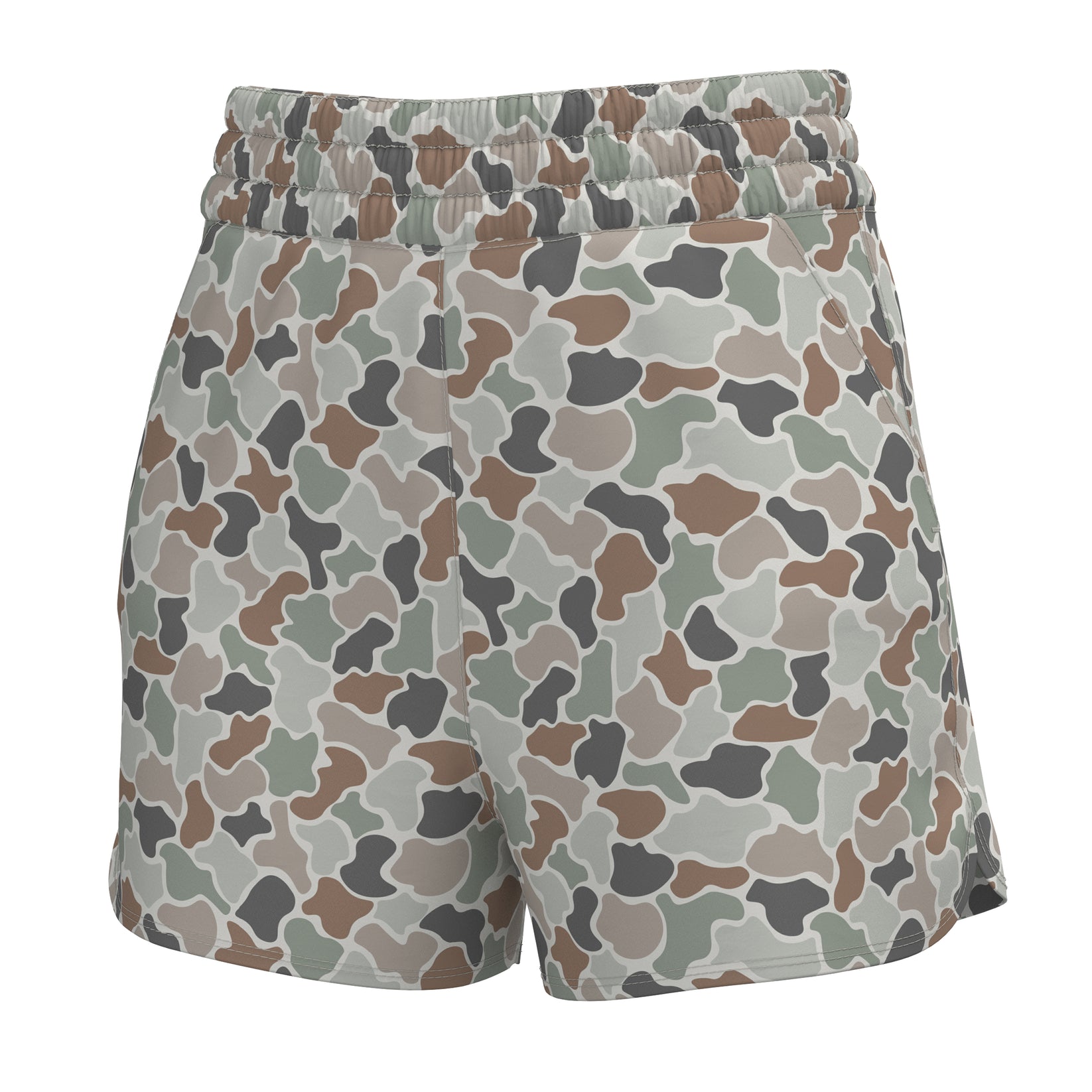 LG High Waisted Volley Shorts - Forest Camo Flora