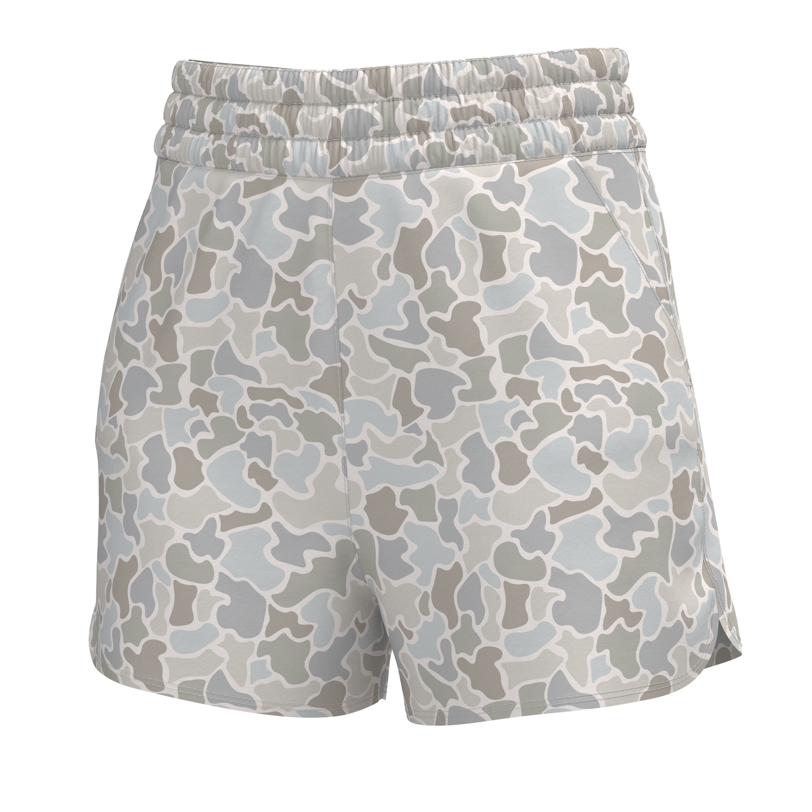 LG High Waisted Volley Shorts - Forest Camo Saltwater