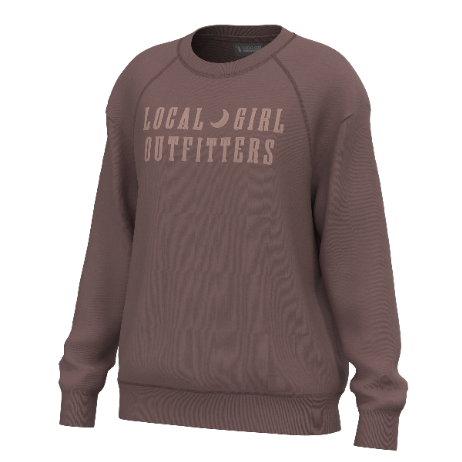 LG Moon Cotton Crewneck Sweatshirt - Rose