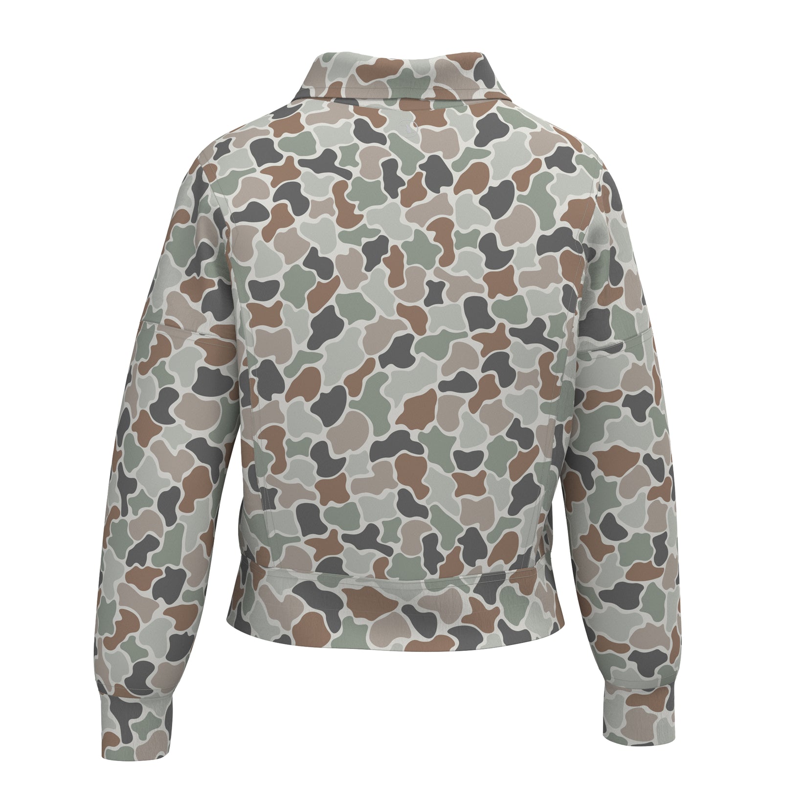 LG Velvet Fleece Quarter Zip - Forest Camo Flora