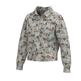 LG Velvet Fleece Quarter Zip - Forest Camo Flora
