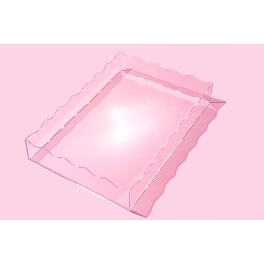 Large Clear Rectangle Tray