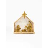 Large Gold Nativity Scene