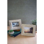 Large Recycled White Wash Wood Photo Frame