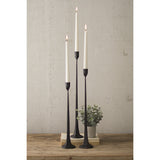 Large Tall Cast Iron Taper Candle Holder