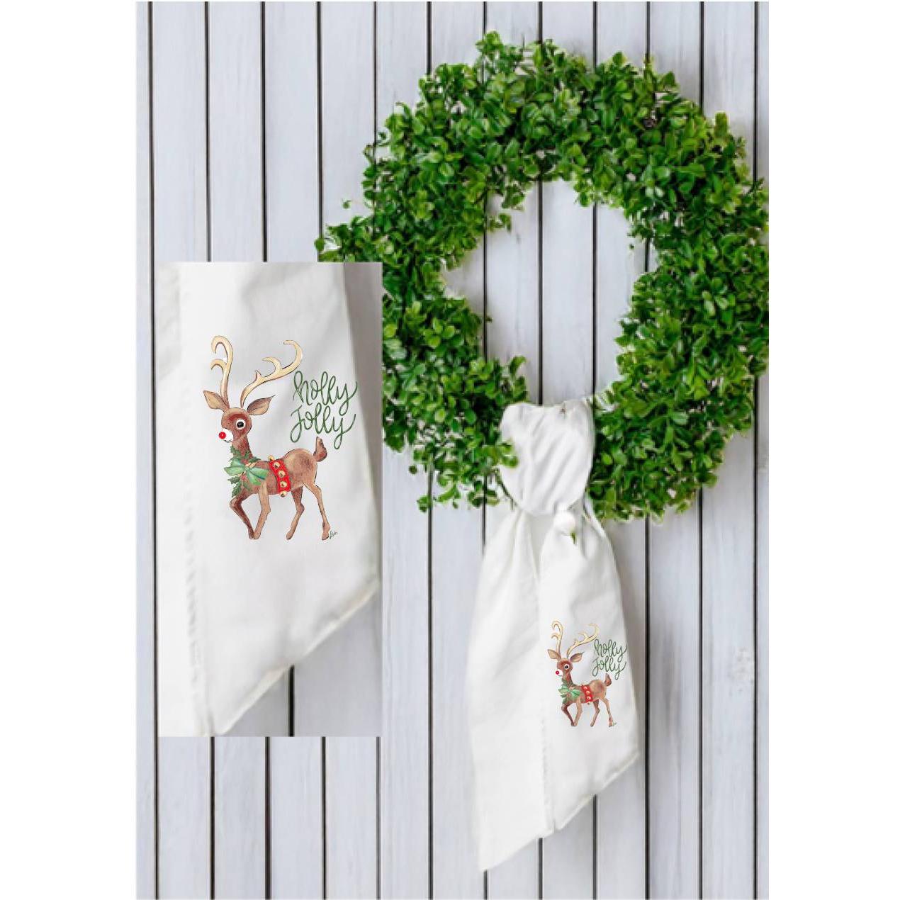 Laura Deer Wreath Sash