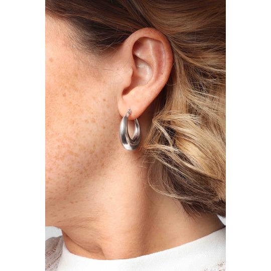 Layla Hoops - Silver