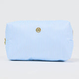 Lets Face It Makeup Bag- Blue Stripe