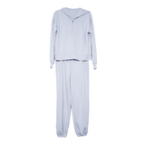Light Blue Scuba Pants Set