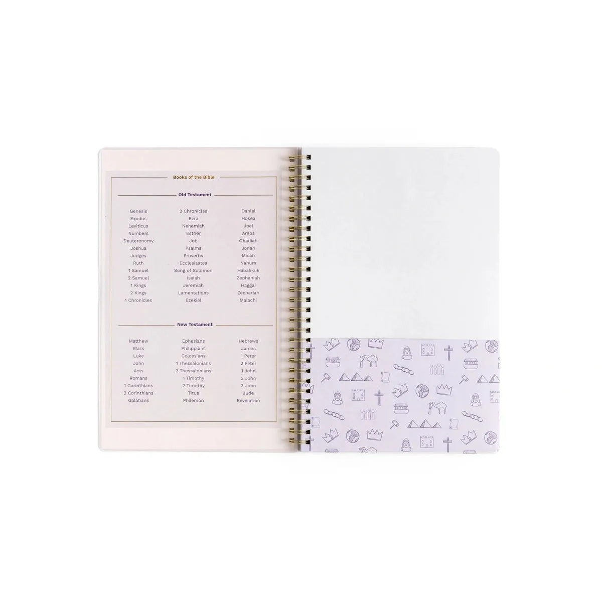 Lilac Notebook with Maps