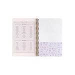 Lilac Notebook with Maps