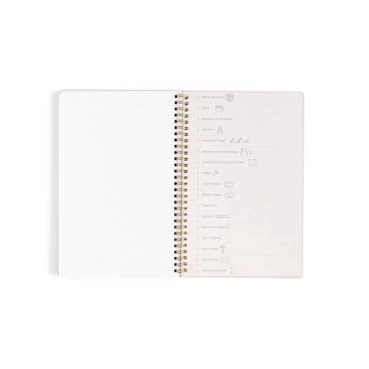 Lilac Notebook with Maps