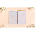 Lilac Notebook with Maps