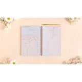 Lilac Notebook with Maps