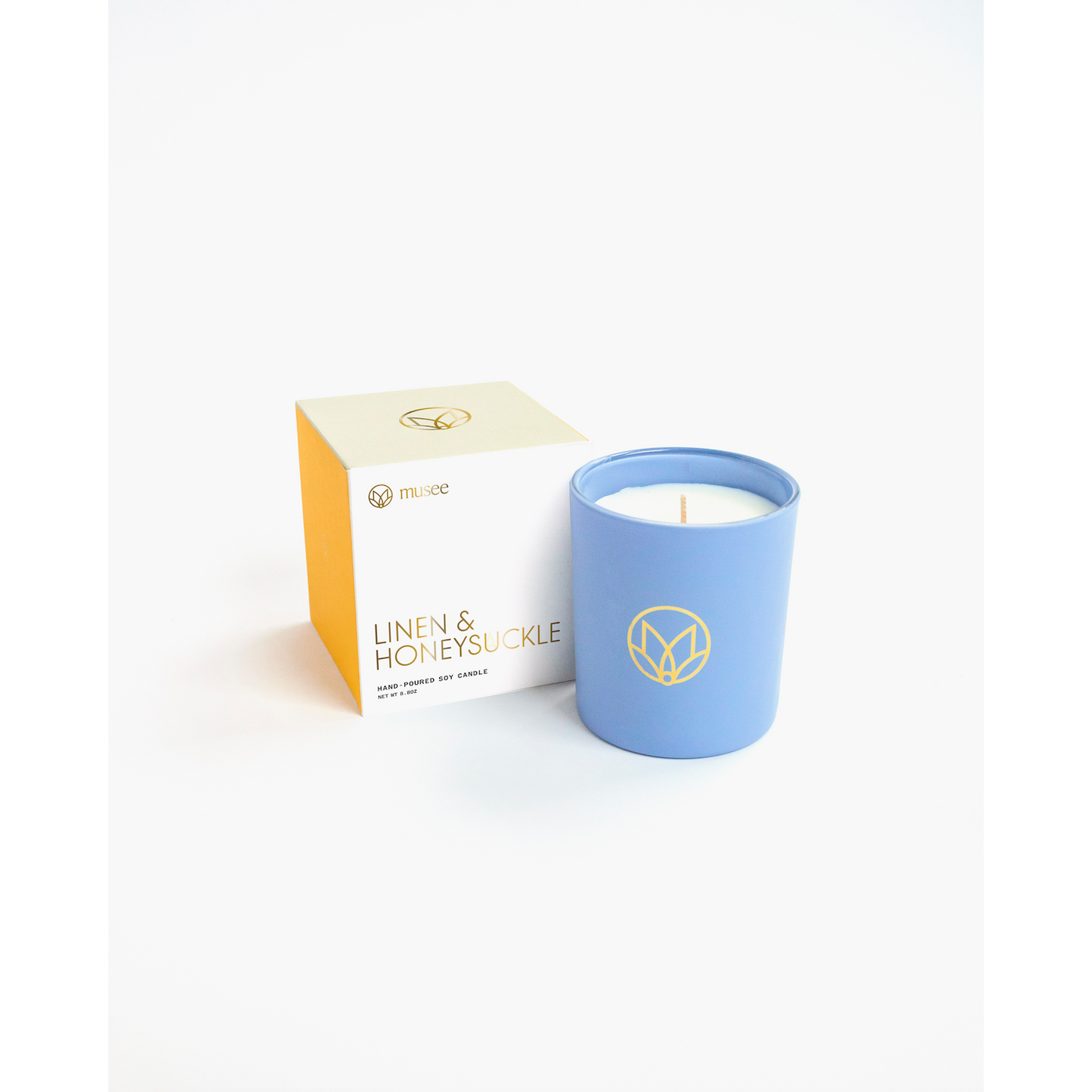 Linen & Honeysuckle Soy Candle