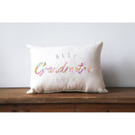 Little Birdie Best Grandmother Floral Pillow