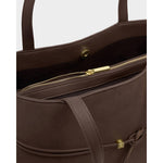 Lori Tote Bag | Bitter Chocolate Suedette