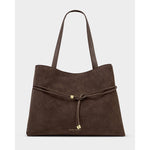 Lori Tote Bag | Bitter Chocolate Suedette