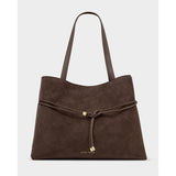 Lori Tote Bag | Bitter Chocolate Suedette