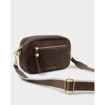 Lottie Crossbody Bag | Bitter Chocolate Suedette