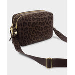 Lottie Large Crossbody Bag | Chocolate Leopard